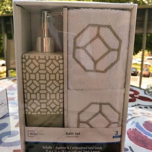 light green bath set